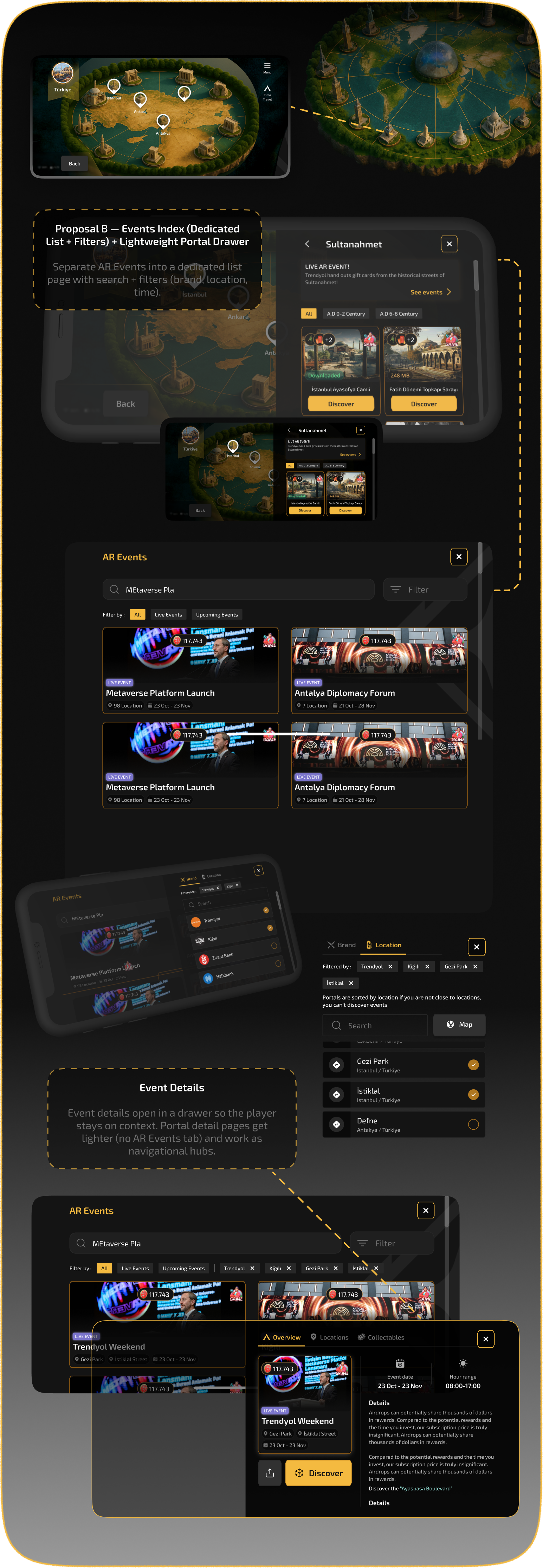 GoArt Worlds AR Events — design proposal 2